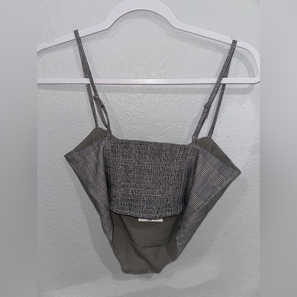 Forever 21 Woven Top/Bustie grey/multi - Picture 2 of 4